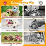 MRSOHRET 5 Pack Squeaky Dog Toys, Tough Stuffed Plush Puppy Tough Chew Toys, Durable Plush Animal Dog Toy for Large Small Medium Dogs to Keep Them Busy