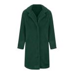 Carydety Sherpa Fleece Jacket Women Winter Coats Thicken Faux Fur Shearling Coat Fuzzy Warm Jackets Collared Coat with Pocket