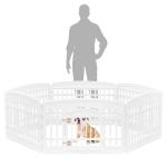 IRIS 24" 6-Panel Indoor Dog Playpen with Door