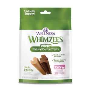 WHIMZEES Wellness Puppy Dog Dental Treats, Extra Small & Small Size Stick, (30 Count)
