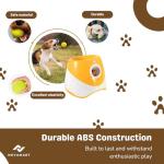 NOVAMART Dog Ball Launcher – Automatic Dog Ball Thrower for Small and Medium Dogs, Interactive Pet Toy with 6 Mini Tennis Balls & Adjustable Launch Distance, Indoor & Outdoor Play