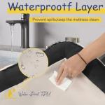 Orthopedic Dog Bed for Large Medium Sized, Washable Memory Foam Large Dog Bed, Medium Pet Sofa with Removable Cover, Washable Waterproof Pet Couch Beds(Grey, L)