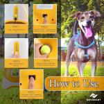 NOVAMART Dog Ball Launcher – Automatic Dog Ball Thrower for Small and Medium Dogs, Interactive Pet Toy with 6 Mini Tennis Balls & Adjustable Launch Distance, Indoor & Outdoor Play