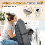 50x50x26 Inches Puppy Playpen with Gate, Dog Playpen for Puppies or Small Dogs, Sturdy Safety Dog Fence Pet Playpen with Thickened Fabric, High-Strength Nylon Wire Mesh for Indoor & Outdoor,Washable