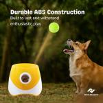 NOVAMART Dog Ball Launcher – Automatic Dog Ball Thrower for Small and Medium Dogs, Interactive Pet Toy with 6 Mini Tennis Balls & Adjustable Launch Distance, Indoor & Outdoor Play