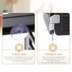 Simple Deluxe Dog Playpen, 24" Exercise 4-Panel Pet Playpen with Door, Safe and Secure, Folding and Portable Puppy Playpen for Puppies and Small Dogs, Black