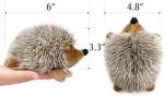 Pawaboo Plush Dog Toy, [2PACK] Non-Toxic Super Soft Faux-Fur Hedgehog Dog Toy Stuffed Biting Training Playing Toys for Dog Puppy, Brown
