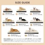 Bedsure XL Dog Beds Large Sized Dog -Comfy Flat Extra Large Pet Beds with Removable Washable Cover, Orthopedic Egg Crate Foam Mat, Suitable for Pet Up to 100 lbs