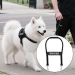 Adjustable Service Dog Handle with Patch,Vest Harness Guide Leash & Accessories Kit,Dog Harness with Handle for All Dog Breeds (11-18 Inch)