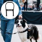 Adjustable Service Dog Handle with Patch,Vest Harness Guide Leash & Accessories Kit,Dog Harness with Handle for All Dog Breeds (11-18 Inch)