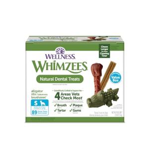 WHIMZEES Wellness Value Box Dog Dental Treats, Small Size, (89 Count)