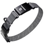 New Fi Series 3+ Smart Dog Tracker Collar [6 Month Membership Included] GPS Tracker for Dogs with Health & Behavior Monitoring, Escape Alerts, Waterproof, LED, Apple Watch Compatible (Gray, Medium)
