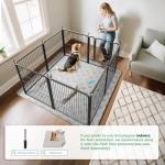 FXW Rollick Unleashed Dog Playpen for Indoor, Yard, RV Camping, 32 inch 8 Panels for Small and Medium Dogs│Patented