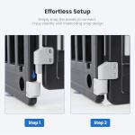 NEWBULIG Dog Playpen 4-Panel, 24IN Puppy Playpen, Stable Dog Play Pen Indoors/Outdoor with Secure Locking Door, Plastic Pet Fence for Small & Medium Dogs