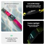 New Fi Series 3+ Smart Dog Tracker Collar [6 Month Membership Included] GPS Tracker for Dogs with Health & Behavior Monitoring, Escape Alerts, Waterproof, LED, Apple Watch Compatible (Gray, Medium)