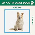 100 Count Large Dog & Cat Puppy Pee Pads - 28"x30" Absorbent Potty Training Pads | Leakproof Quick-Dry Disposable Pet Pads for Puppies, Dogs & Cats | Indoor, Outdoor, Litter Box, Housebreaking Use