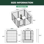 FXW Rollick Unleashed Dog Playpen for Indoor, Yard, RV Camping, 32 inch 8 Panels for Small and Medium Dogs│Patented