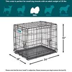 MidWest 24-Inch Two-Door Dog Crate with Divider