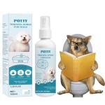 Dog Potty Training Spray,Puppy & Adult Dog Pee Training Spray, Indoor/Outdoor Training Proper Dog Pee Here Habits and Go to The Toilet in The Right Place, Safe & Effective Solution for Pets,100ML