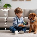 Heaflex Dog Training Collar with Remote, 2600FT Range, 4 Training Modes Beep, Shake, Safe Shock, LED Light, Rechargeable IPX7 Waterproof for All Breeds Sizes, with Three Receiver Collars for 3 Dogs