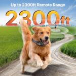 Shock Collar for Dogs, Rechargeble Dog Shock Collar with Remote Control for Medium Large Dogs 40-120lbs, IP68 Waterproof Dog Training Collar with Beep Vibration and Static