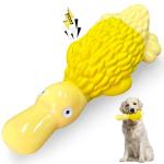 Jeefome Dog Toys for Aggressive Chewers: Tough Dog Chew Toys-Large Squeaky Dog Toys for All Breed Sizes to Keep Them Busy (Yellow)