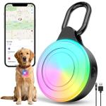 2-in-1 GPS Tracker & Dog Light - Smart Tracking Pet LED Light for iOS Only - Rechargeable IP68 Waterproof Dog Collar Light with 6 Modes for Night Walking - Works with Apple Find My, No Subscription