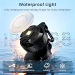 2-in-1 GPS Tracker & Dog Light - Smart Tracking Pet LED Light for iOS Only - Rechargeable IP68 Waterproof Dog Collar Light with 6 Modes for Night Walking - Works with Apple Find My, No Subscription