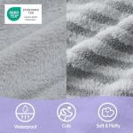 LE SURE Cute Dog Bed Medium Size Dog, Orthopedic Waterproof Medium Pet Beds with Sides, High Back Non-Slip Bottom and Egg-Crate Foam Pet Couch Sofa with Washable Removable Cover, Grey