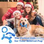 Furdog 3Pack Dog Toys for Aggressive Chewers Dog Chew Toy Tough Dog Toys to Keep Them Busy Bacon Flavor Teething Chew Toys & Dental Health for Large Medium Small Breeds (Blue)