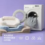 LE SURE Cute Dog Bed Medium Size Dog, Orthopedic Waterproof Medium Pet Beds with Sides, High Back Non-Slip Bottom and Egg-Crate Foam Pet Couch Sofa with Washable Removable Cover, Grey