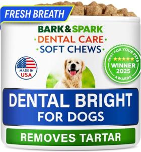 Dental Chews for Dogs - Natural Kelp Dental Care for Dogs - 90 Chews