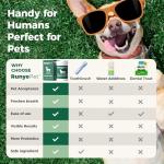 RunyePet Dog Dental Powder, Plaque Off Pet Tooth Cleaning lab co - Bad Breath & Tartar Remover for Dogs, Dog Teeth Cleaning Powder and Cats Breath Freshener (2)