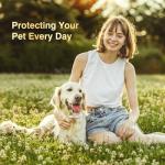 Natural Flea and Tick Collar for Dogs, 4 Pack, 8 Months Long-Lasting Protection, Waterproof, Adjustable Size for Small Medium and Large Dog