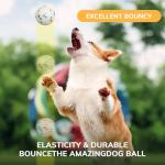 RoseYouth Dog Balls, Dog Toy Balls 8 Pack 2.28'' - Indestructible Dogs Ball for Aggressive Chewers, Small Tennis Ball for Dogs(Small/Medium), Fit Same Listing Automatic Launcher Only​ ETPU Material