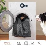 JOEJOY XL Orthopedic Dog Beds Large Sized Dog, Extra Thick Supportive Big Dogs Couch Bed with Sides, Ultra Soft Pet Bed Sofa for Large Dogs, Grey, 42''x30''