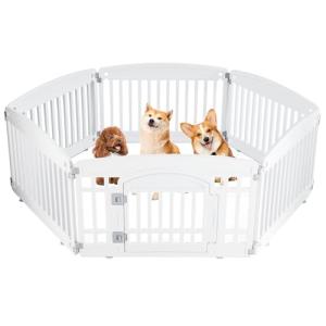 Expandable 6-Panel Dog Playpen for Indoor/Outdoor