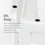 4-Panel Dog Playpen with Door, 24 Inches