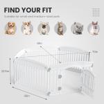 Expandable 6-Panel Dog Playpen for Indoor/Outdoor