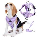 Jolifield Reflective No Pull Dog Harness Set