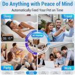 Automatic Pet Feeder with App Control for 2 Pets