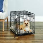 24-Inch Folding Dog Crate with Leak-Proof Pan