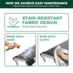 TitanNest Chew-Proof Elevated Dog Bed for Medium Dogs