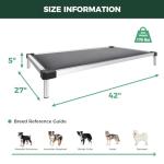 TitanNest Chew-Proof Elevated Dog Bed for Medium Dogs