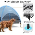 Veehoo Elevated Dog Bed with Canopy and Shade