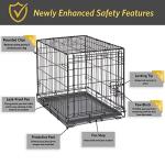 24-Inch Folding Dog Crate with Leak-Proof Pan