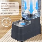 2.2 Gallon Automatic Dog Water Dispenser with Bowl
