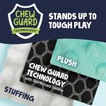 goDog Elephant Plush Toy with Chew Guard Technology