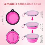 Collapsible Dog Bowls with Lids - 2 Pack
