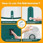 PUPIHOM Automatic Ball Launcher for Active Dogs